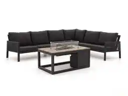Kees Smit + 10% kassakorting | Manifesto Alzano/Cosiraw hoek loungeset met vuurtafel 5-delig aanbieding