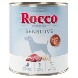 Zooplus Rocco Sensitive 6 x 800 g Hondenvoer - Nieuw Receptuur- 6 x 800 g: Lam met Rijst aanbieding