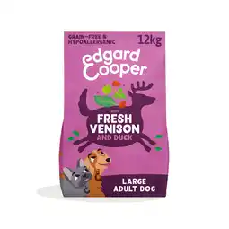 Zooplus Edgard & Cooper Large Adult Hond Wild & Eend graanvrij - 12 kg aanbieding
