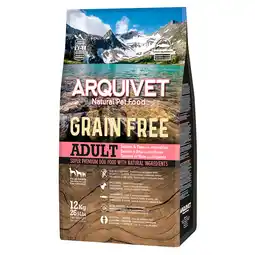 Zooplus 12kg Arquivet Hond Graanvrije Zalm droog hondenvoer aanbieding