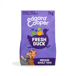 Zooplus Edgard & Cooper Medium Adult Hond Eend graanvrij - 7 kg aanbieding