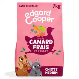 Zooplus Edgard & Cooper Medium Puppy Eend & Kip graanvrij - 7 kg aanbieding