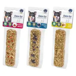 Zooplus 3 stuks Blue Tree Chew-Bar Aardbeien Milkshake, Walnoot Crumble, Bosbes Crisp hondensnacks aanbieding