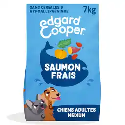 Zooplus Edgard & Cooper Medium Adult Hond Zalm graanvrij - 7 kg aanbieding