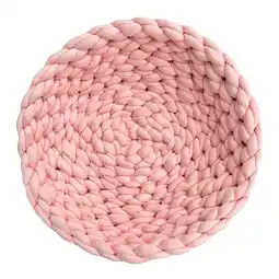 Zooplus Aumüller gevlochten kattenmand rosé: Ø50x15cm aanbieding