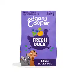 Zooplus Edgard & Cooper Large Adult Hond Eend graanvrij - 12 kg aanbieding