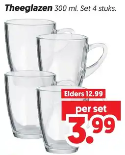Dekamarkt Theeglazen aanbieding