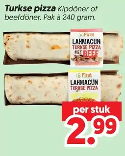 Dekamarkt Lahmacun Turkse pizza aanbieding