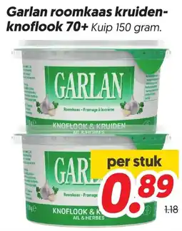 Dekamarkt Garlan roomkaas kruiden-knoflook aanbieding