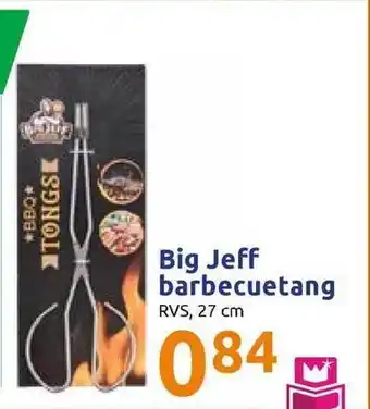 Action Big Jeff Barbecuetang 27 Cm aanbieding