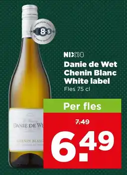 PLUS Danie de Wet Chenin Blanc White label aanbieding