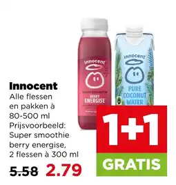 PLUS Innocent alle flessen en pakken aanbieding