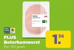 PLUS Plus boterhamworst aanbieding