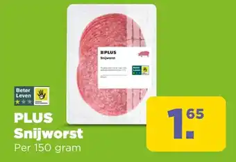 PLUS Plus snijworst aanbieding