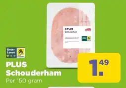 PLUS Plus schouderham aanbieding
