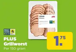 PLUS Plus grillworst aanbieding