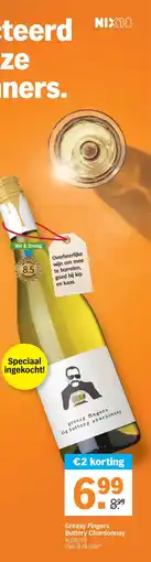 Albert Heijn Greasy Fingers Buttery Chardonnay aanbieding