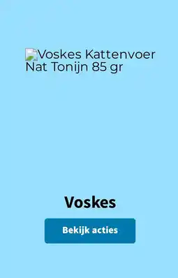 Plein.nl Voskes Kattenvoer Nat Tonijn aanbieding