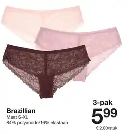 Zeeman Brazillian aanbieding