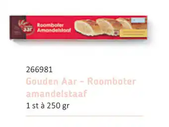 Van Hoeckel 266981 Gouden Aar - Roomboter amandelstaaf 250gr aanbieding