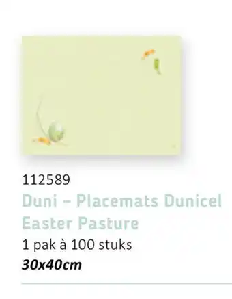 Van Hoeckel 112589 Duni - Placemats Dunicel Easter Pasture aanbieding