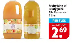 Hoogvliet Alle Fruity king of Fruity juice aanbieding