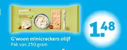 Hoogvliet G'woon minicrackers olijf aanbieding