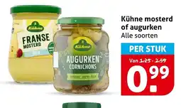 Hoogvliet Kühne Mosterd of Augurken aanbieding