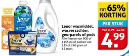 Hoogvliet Lenor Wasmiddel, Wasverzachter, Geurparels of Pods aanbieding