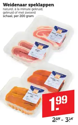 Coop Weidenaar speklappen aanbieding