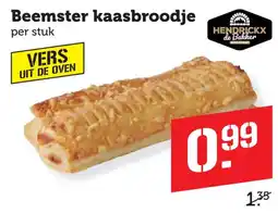 Coop Hendrickx de Bakker Beemster kaasbroodje aanbieding