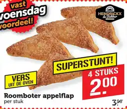Coop Hendrickx de Bakker roomboter appelflap aanbieding