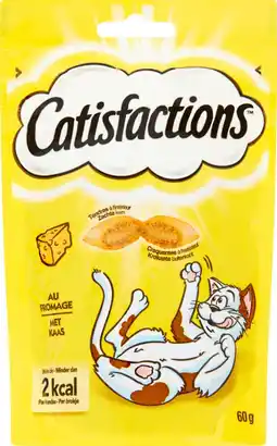 Pets Place Catisfactions Kattensnoepjes Kaas - Verwensnacks - 60 g Kaas aanbieding