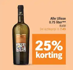 Albert Heijn Alle Ulisse 0.75 liter** aanbieding