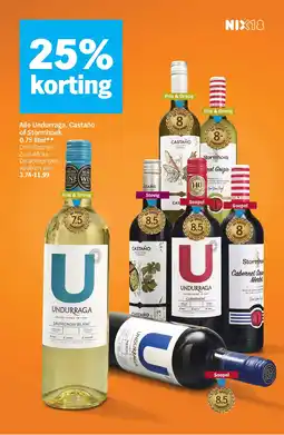 Albert Heijn Alle Undurraga, Castaño of Stormhoek 0.75 liter** Chili/Spanje/Zuid-Afrika aanbieding