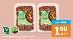 Albert Heijn AH Terra plantaardig gehakt 250 gram aanbieding