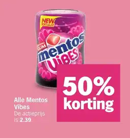 Albert Heijn Alle Mentos Vibes aanbieding