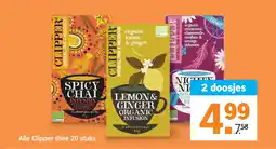 Albert Heijn Alle Clipper thee 20 stuks aanbieding