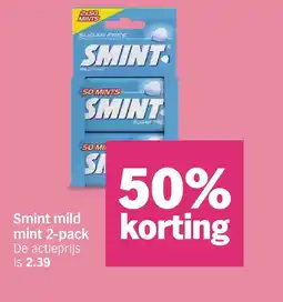 Albert Heijn Smint mild mint 2-pack aanbieding