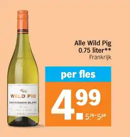 Albert Heijn Alle Wild Pig 0.75 liter** Frankrijk aanbieding