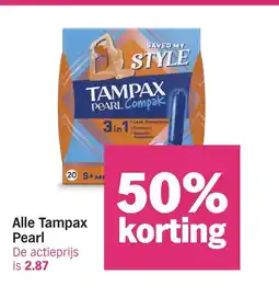 Albert Heijn Alle Tampax Pearl aanbieding