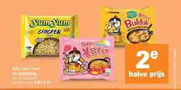 Albert Heijn Alle Yum Yum en Samyang aanbieding