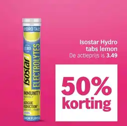 Albert Heijn Isostar Hydro tabs lemon aanbieding