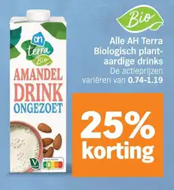 Albert Heijn Alle AH Terra Biologisch plant-aardige drinks aanbieding