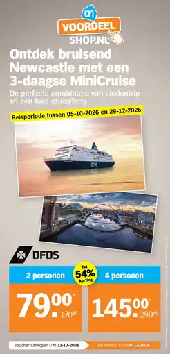 Albert Heijn Ontdek bruisend Newcastle met een 3-daagse MiniCruise aanbieding