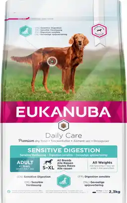 Pets Place Eukanuba Daily Care Adult Sensitive Digestion - Hondenbrokken - 2,3 kg aanbieding