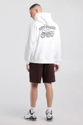 Wehkamp America Today relaxed fit hoodie met backprint - ecru aanbieding