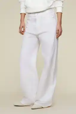 Wehkamp Lois high waist wide leg jeans wit aanbieding