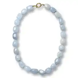 Wehkamp Bonnie Studios gold plated ketting Bobby lichtblauw aanbieding