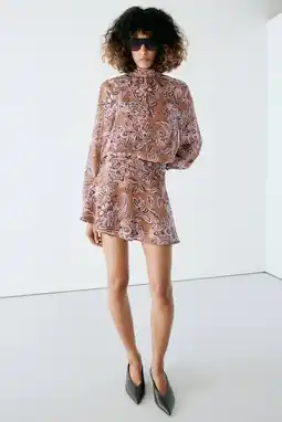 Wehkamp Mango korte jurk met print - meerkleurig aanbieding